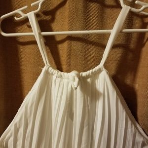 Brand New White Pleated dres